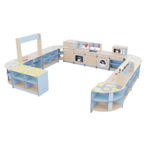 Игровая зона «Островок мастеров» из коллекции мебели «НЕГА» (голубой) - «globural.ru» - Нижний Новгород