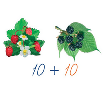 Счетный материал на магнитах "Лесные ягоды". - «globural.ru» - Нижний Новгород