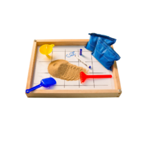 Игровой набор для экспериментов с песком "Песочница малая" (настольная, бук) - «globural.ru» - Нижний Новгород