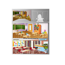 Стенд для сюжетно-ролевых игр 2-х сторонний (класс, библиотека) - «globural.ru» - Нижний Новгород