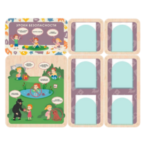 Информационный стенд «Уроки безопасности»  137.5 х 111 см - «globural.ru» - Нижний Новгород