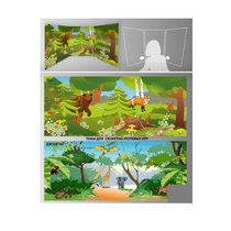 Стенд для сюжетно-ролевых игр 2-х сторонний (джунгли, лес) - «globural.ru» - Нижний Новгород