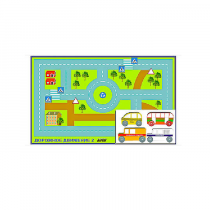 Игровой коврик "Дорожное движение - 2" с набором транспортных средств - «globural.ru» - Нижний Новгород