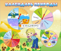 Стенд "Календарь природы" (вариант 1) - «globural.ru» - Нижний Новгород