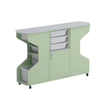 Стеллаж Робик 002 (серый/фисташковый) - «globural.ru» - Нижний Новгород