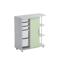 Стеллаж правый Робик 001 (серый/фисташковый) - «globural.ru» - Нижний Новгород