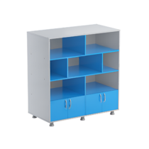 Шкаф-стеллаж (синий/серый) - «globural.ru» - Нижний Новгород