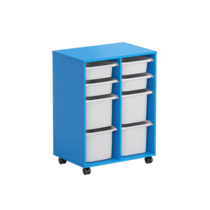 Тумба мобильная для пособий (синий) - «globural.ru» - Нижний Новгород