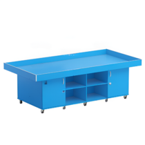 Стол для робототехники с дверками (синий) - «globural.ru» - Нижний Новгород