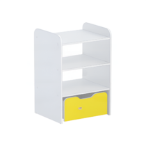 Стеллаж для пособий 5 (белый/желтый) - «globural.ru» - Нижний Новгород