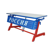 Стол ученический двухместный "Патриот-2п" на газовом лифте (р.гр. № 3-7 и наклоном столешницы ) - «globural.ru» - Нижний Новгород