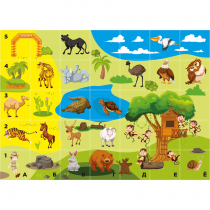 Тематическое поле-маршрутизатор «Зоопарк» для мини-робота Bee-Bot - «globural.ru» - Нижний Новгород