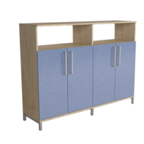 Шкаф-стеллаж закрытый "Умник" (две секции) - «globural.ru» - Нижний Новгород