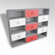 Шкаф встраиваемый закрытый с открытой полкой многосекционный ТР9 ЛДСП  - «globural.ru» - Нижний Новгород