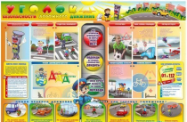 Стенд-уголок "Уголок безопасности дорожного движения" - для дошкольных учреждений - «globural.ru» - Нижний Новгород