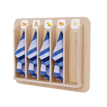 Детская вешалка для полотенец в центральную группу из коллекции «НЕГА» - «globural.ru» - Нижний Новгород