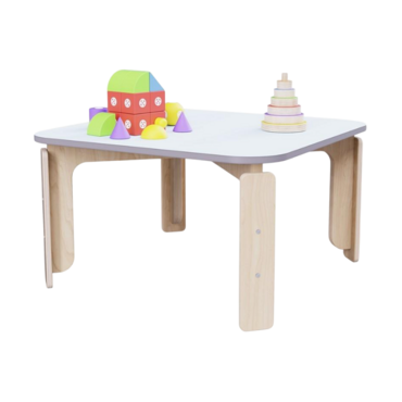 Квадратный растущий стол из коллекции «НЕГА» р.гр. 0-1 (цвет голубой) - «globural.ru» - Нижний Новгород