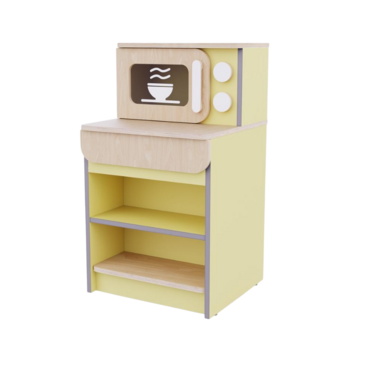 Модуль с микроволновкой из коллекции «НЕГА» (желтый) - «globural.ru» - Нижний Новгород