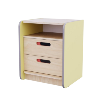Тумба к письменному столу воспитателя из коллекции «НЕГА» (цвет желтый) - «globural.ru» - Нижний Новгород
