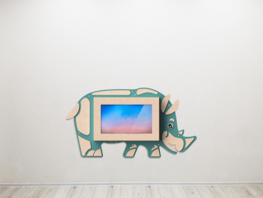 «Носорог» - Декоративная сенсорная панель 32" - «globural.ru» - Нижний Новгород