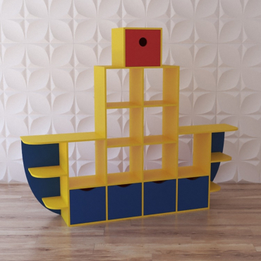 Стеллаж для игрушек "Пароход" - «globural.ru» - Нижний Новгород