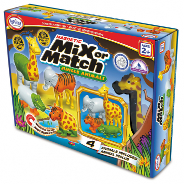 Магнитный конструктор "Смешай и собери". Животные. Стартовый набор - «globural.ru» - Нижний Новгород