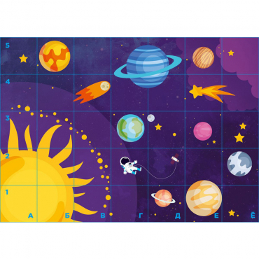 Тематическое поле-маршрутизатор «Космос» для мини-робота Bee-Bot - «globural.ru» - Нижний Новгород