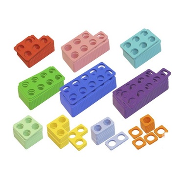 Нумирошка. Набор цветных пластиковых форм 100 штук по методике Нумикон - «globural.ru» - Нижний Новгород