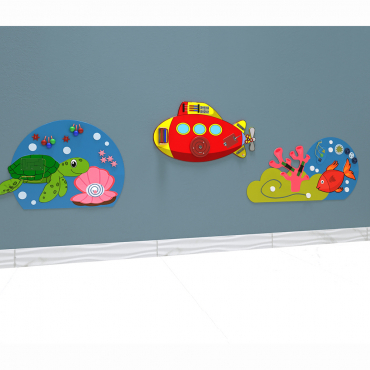 Комплект бизибордов "Подводный мир 3 в 1" - «globural.ru» - Нижний Новгород