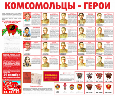 Тематический стенд "Комсомольцы-герои" - «globural.ru» - Нижний Новгород