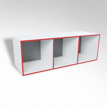 Открытая настенная полка-3-х секционная ТР3 ЛДСП  - «globural.ru» - Нижний Новгород