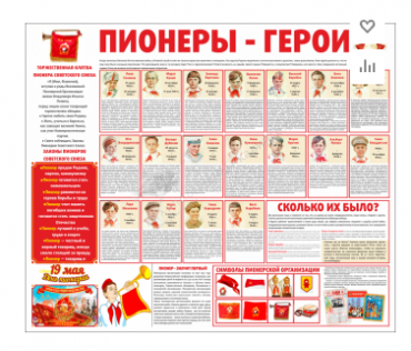 Тематический стенд "Пионеры-герои" - «globural.ru» - Нижний Новгород