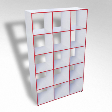 Шкаф открытый многосекционный ТР15 ЛДСП  - «globural.ru» - Нижний Новгород