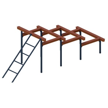 Элементы полосы препятствий "Разрушенная лестница" - «globural.ru» - Нижний Новгород