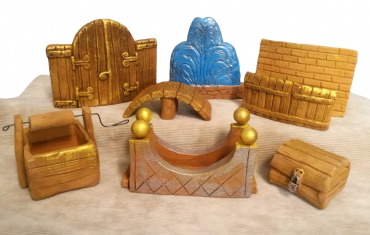 Набор глиняных фигурок (малые архитектурные формы) для песочной терапии - «globural.ru» - Нижний Новгород